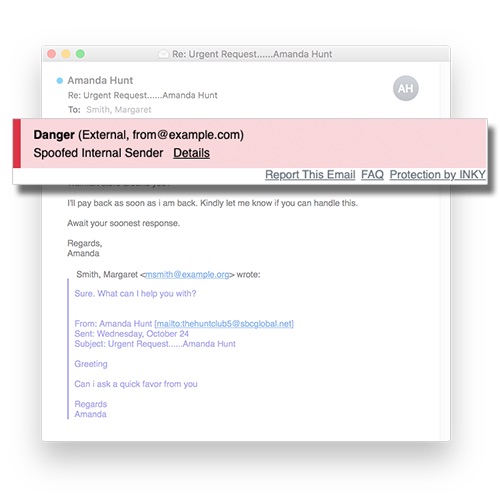 Social Graphing Spoofed Sender